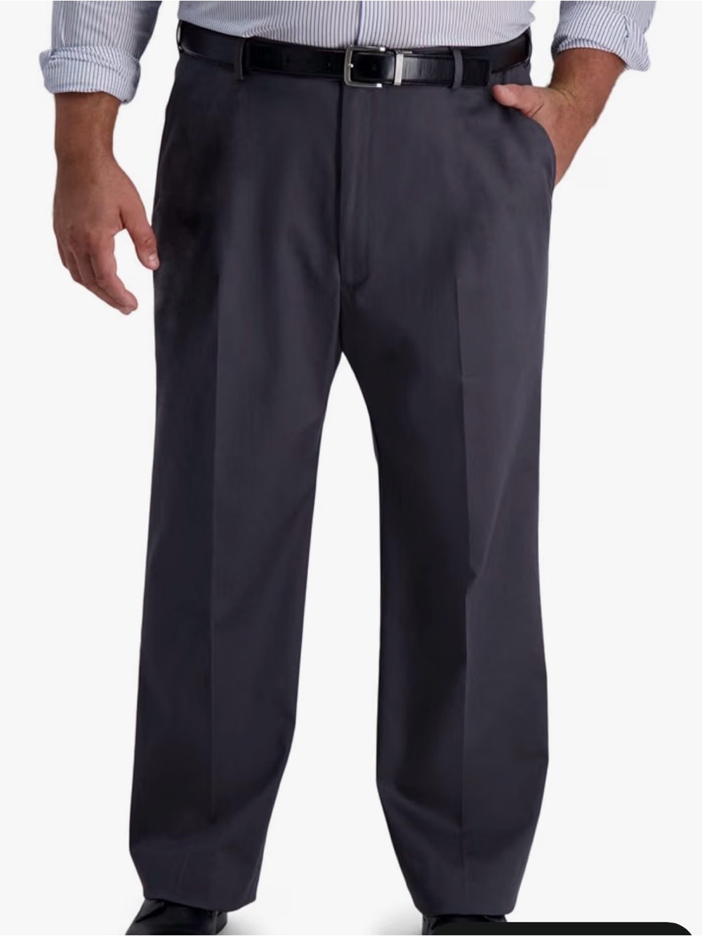 Haggar Men's Classic Fit Iron Free in Dark Gray